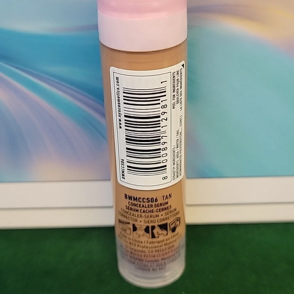 NYX Bare With Me Concealer Serum BWMCCS06 Tan 9.6ml New Sealed Tube